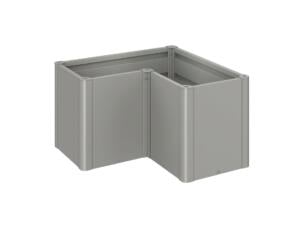 Biohort Belvedere Midi T. L 100 bac potager 102x102 cm gris quartz métallique