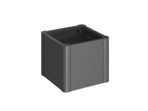 Biohort Belvedere Mini Gr. 50 moestuinbak 53x53 cm donkergrijs metallic