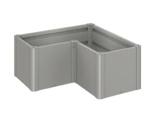Biohort Belvedere Mini T. L 100 bac potager 102x102 cm gris quartz métallique