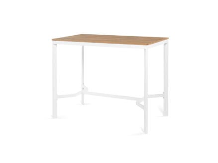 Garden Plus Bibbona table de bar 140x80 cm blanc/brun