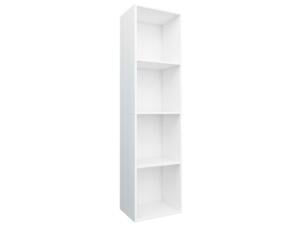 Bibliothèque/meuble tv bois 36x30x143 cm blanc