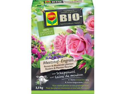Compo Bio meststof rozen & bloeiende planten 3,5kg 1