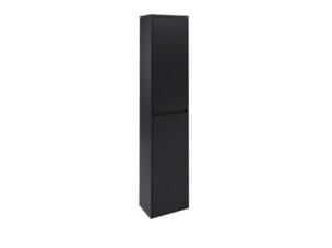 Allibert Blake kolomkast 2 deuren 120x35 cm mat zwart