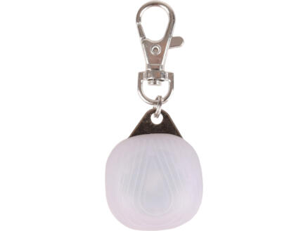 Flamingo Blinki Disc éclairage LED pour collier chien 3,5cm blanc 1
