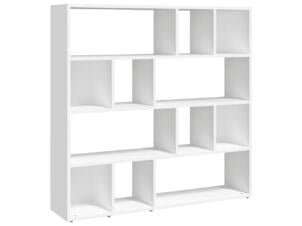 Boekenkast/kamerscherm 105x24x102 cm wit