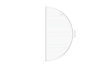 Bonfeu BonGrill grille de cuisson 1/2 rouille 81x44 cm