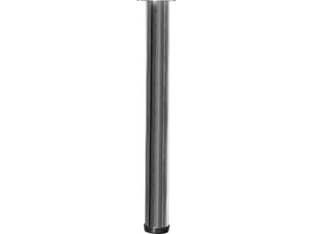 Bonita meubelpoot rond 76mm 72cm metaal chroom