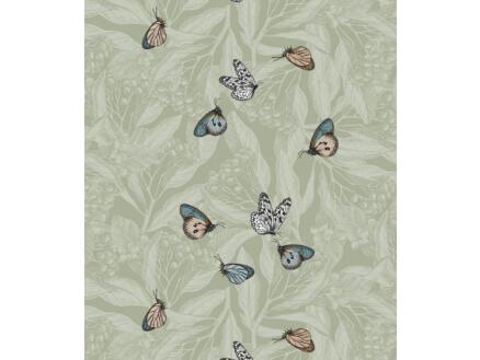 Finesse Bonita toile cirée 140cm butterfly world green par mètre courant 1
