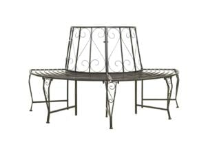 Boombank halfrond 160cm staal