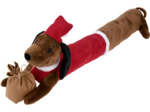 Boudin de porte de Noël chien 85cm