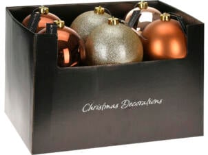 Boule de Noël 14cm brun disponible en 3 modèles