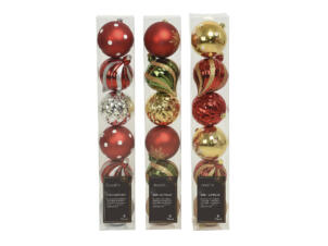 Boules de Noël 15cm matière synthétique 6 pièces