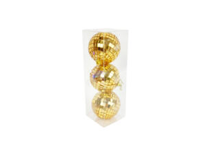 Boules de Noël doré 3 pièces