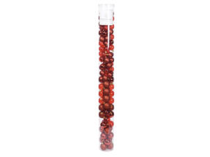 Boules de Noël matière synthétique rouge 100 pièces