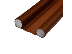 Confortex Bourrelet de porte double 95x3 cm brun