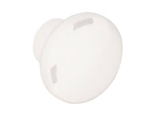 Linea Bertomani Bouton de meuble 35mm matière synthétique blanc