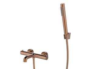 Sanimar Brasil mitigeur de bain thermostatique complet cuivre bronze brossé