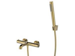 Sanimar Brasil mitigeur de bain thermostatique complet laiton brossé