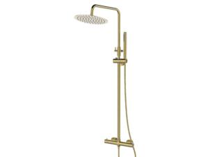 Sanimar Brasil regendoucheset thermostatisch geborsteld messing