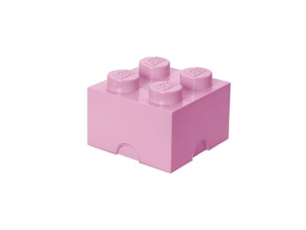 Brick 4 opbergbox 5,6l lichtroze 1