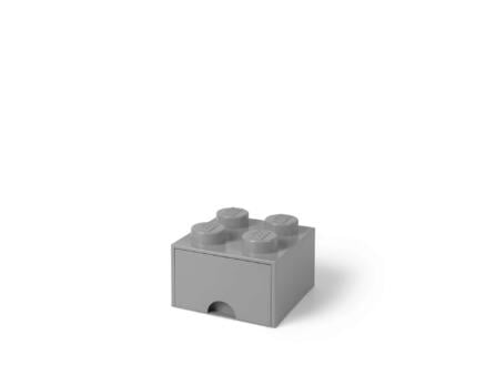 Brick 4 tiroir de rangement 4,6l gris 1