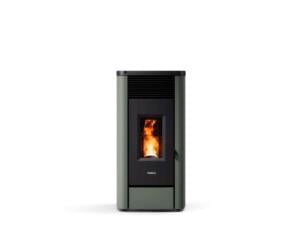 FreePoint Brio 7 Bi-flux pelletkachel 7kW green grey