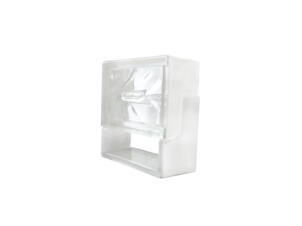 Brique en verre 19x19x8 cm ventibloc