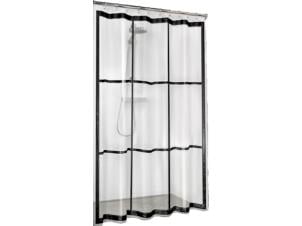 Sealskin Brix rideau de douche 180x200 cm transparent/noir
