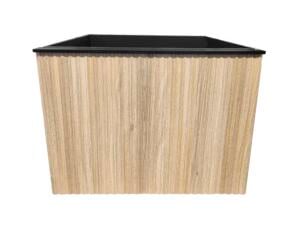 Aquatrends Brunella wastafelkast 80cm 2 lades licht eik