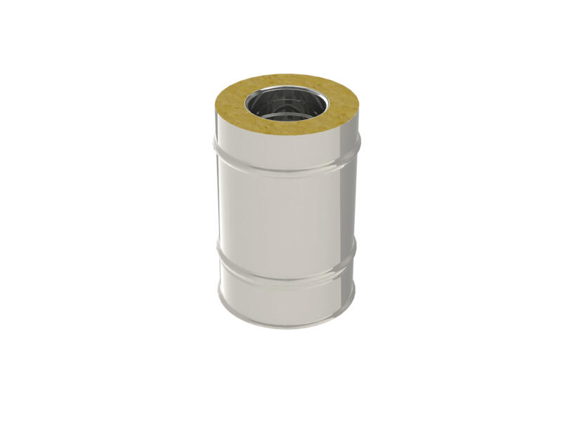 Saninstal Rookafv. dw 80-130 buis 25cm inox