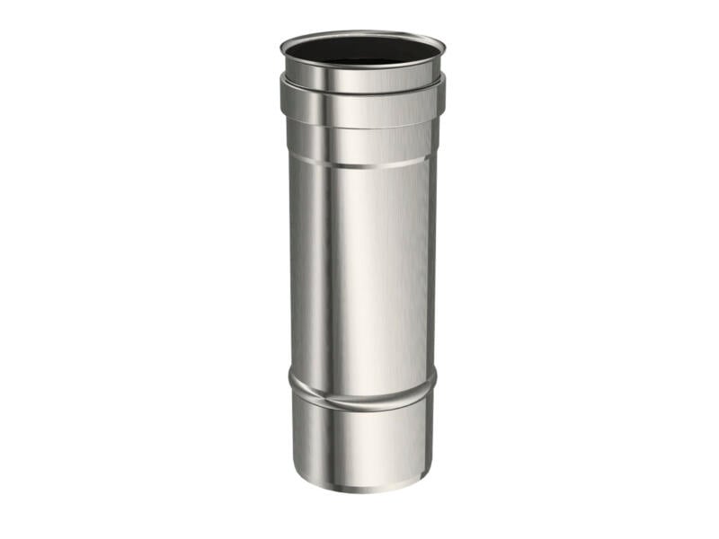 Saninstal Rookafv. buis 80mm 25cm inox