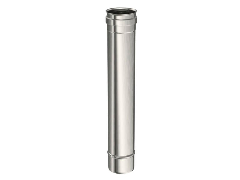 Saninstal Rookafv. buis 80mm 50cm inox
