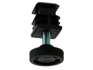 Mack Buisdop verstelbaar 25x25 mm zwart 2 stuks