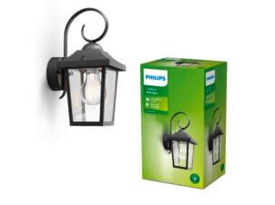 Philips Buzzard wandlamp E27 max. 60W zwart