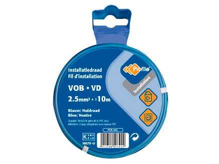 Profile Câble VOB 2,5 bleu 10m blister 1