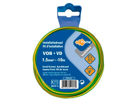 Profile Câble de terre VOB 1,5 jaune-vert 10m 1