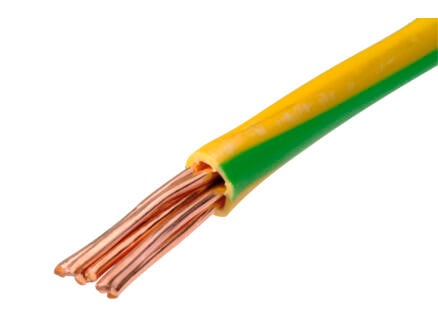 Profile Câble de terre VOB 10mm² par mètre courant jaune et vert 1