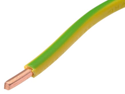 Profile Câble de terre VOB 6mm² jaune et vert par mètre courant 1