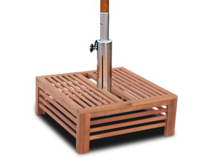Parasol Cache Cache-pied de parasol bois | Hubo