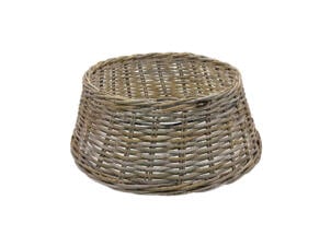 Cache-pied de sapin en osier 65cm gris antique