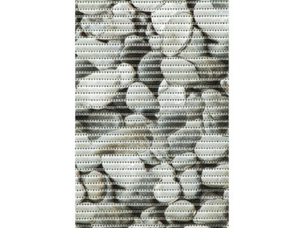 Finesse Cailloux tapis de bain 65cm gris par mètre courant 1