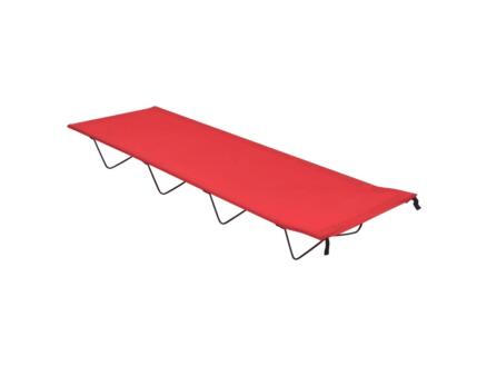 Campingbed 180x60x19 cm rood