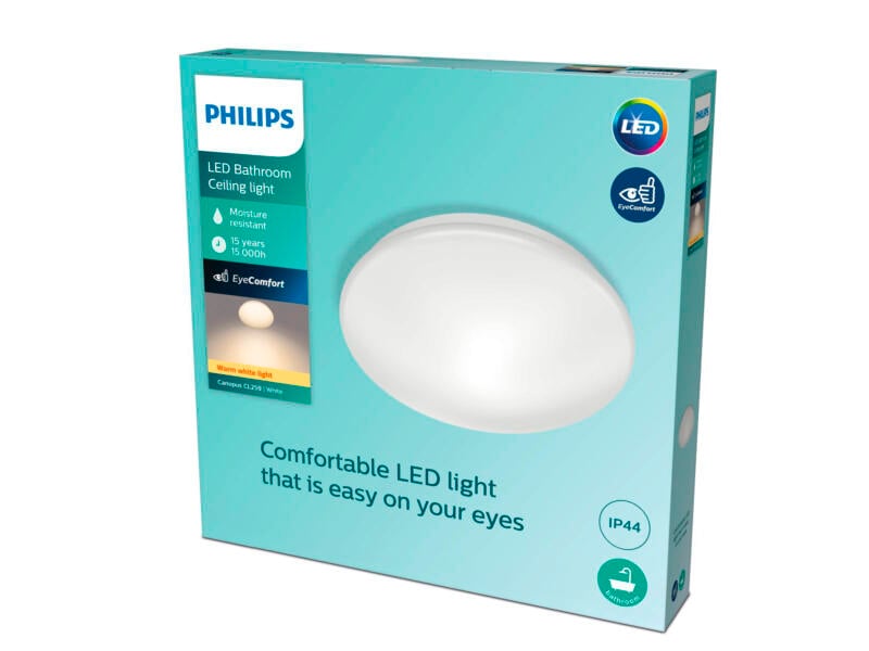 Philips Canopus LED wand- en plafondlamp 20W wit