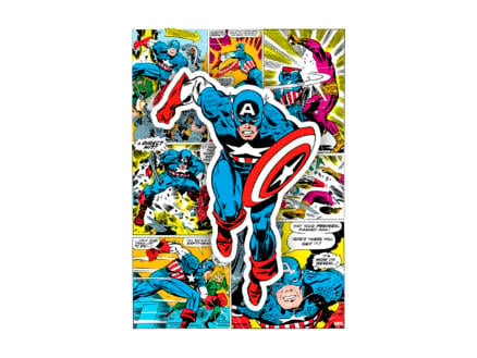 Marvel Captain America canvasdoek 50x70 cm hero 1