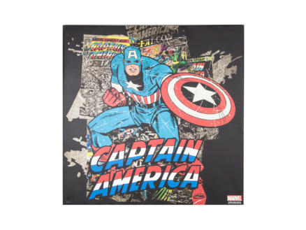Marvel Captain America canvasdoek vierkant 70x70 cm 1