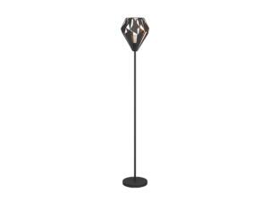 Eglo Carlton staanlamp E27 max.60W zwart/koper