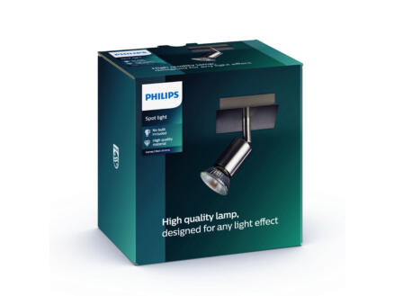 Philips Carrea wandspot GU10 max. 50W dimbaar mat chroom