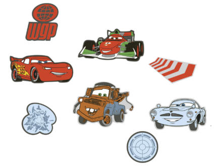 Disney Cars stickers mousse multicolore 24 pièces 1