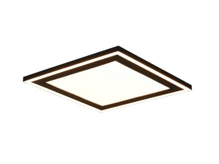 Trio Carus LED plafondlamp vierkant 24,5W zwart mat 1