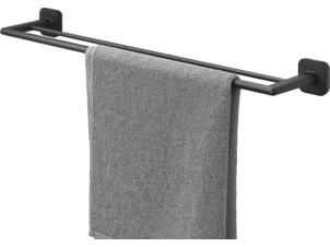Tiger Carv porte-serviette pivotant double 65,2 cm noir